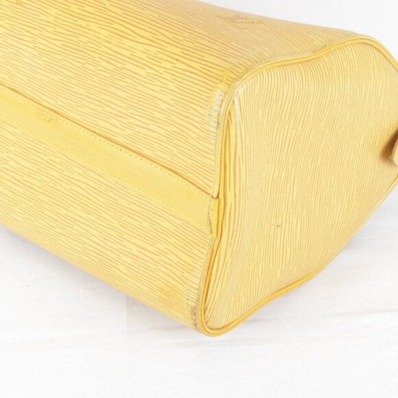 LOUIS VUITTON Yellow Leather Speedy 25 Bag - Picture 4 of 16